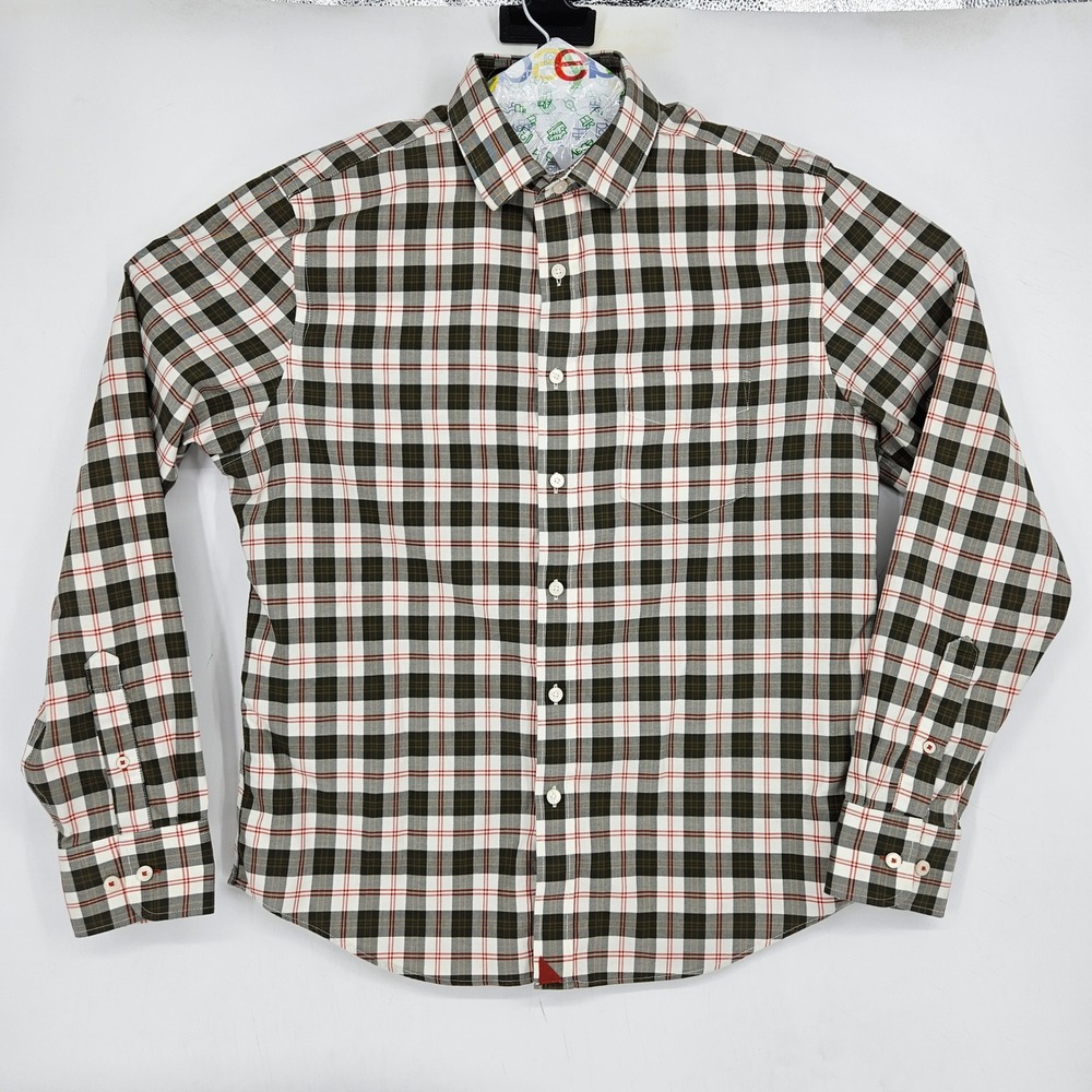 UNTUCKit Shirt Mens Medium Button Up Long Sleeve Casual Preppy Plaid Cotton